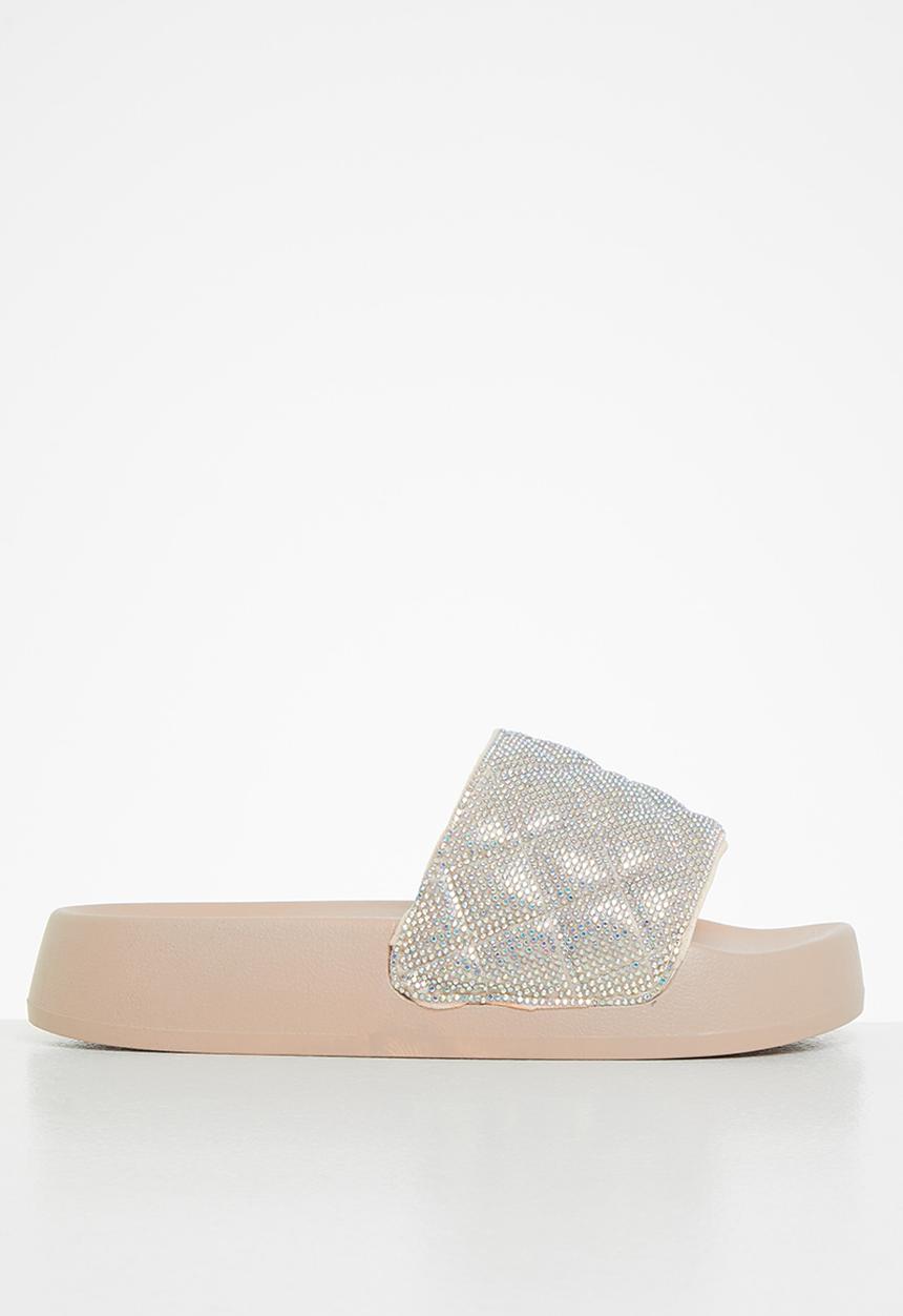 Madden Girl - Estie flatform slide - blush