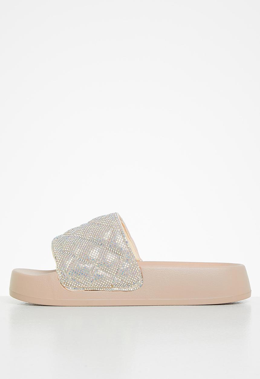 Madden Girl - Estie flatform slide - blush
