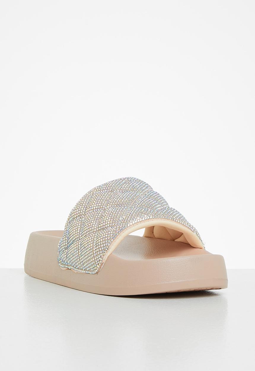 Madden Girl - Estie flatform slide - blush