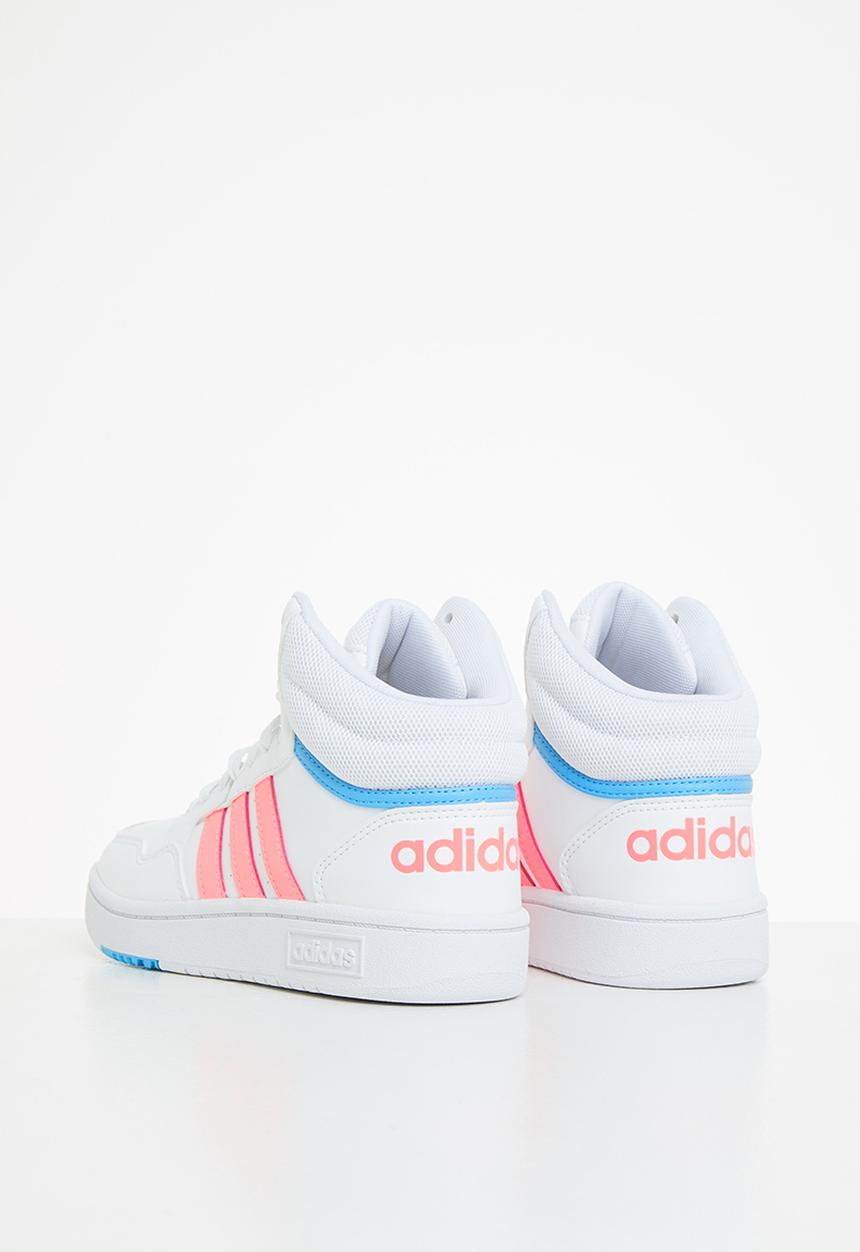adidas Originals - Hoops mid 3.0 k - ftwr white/acid red/sky rush