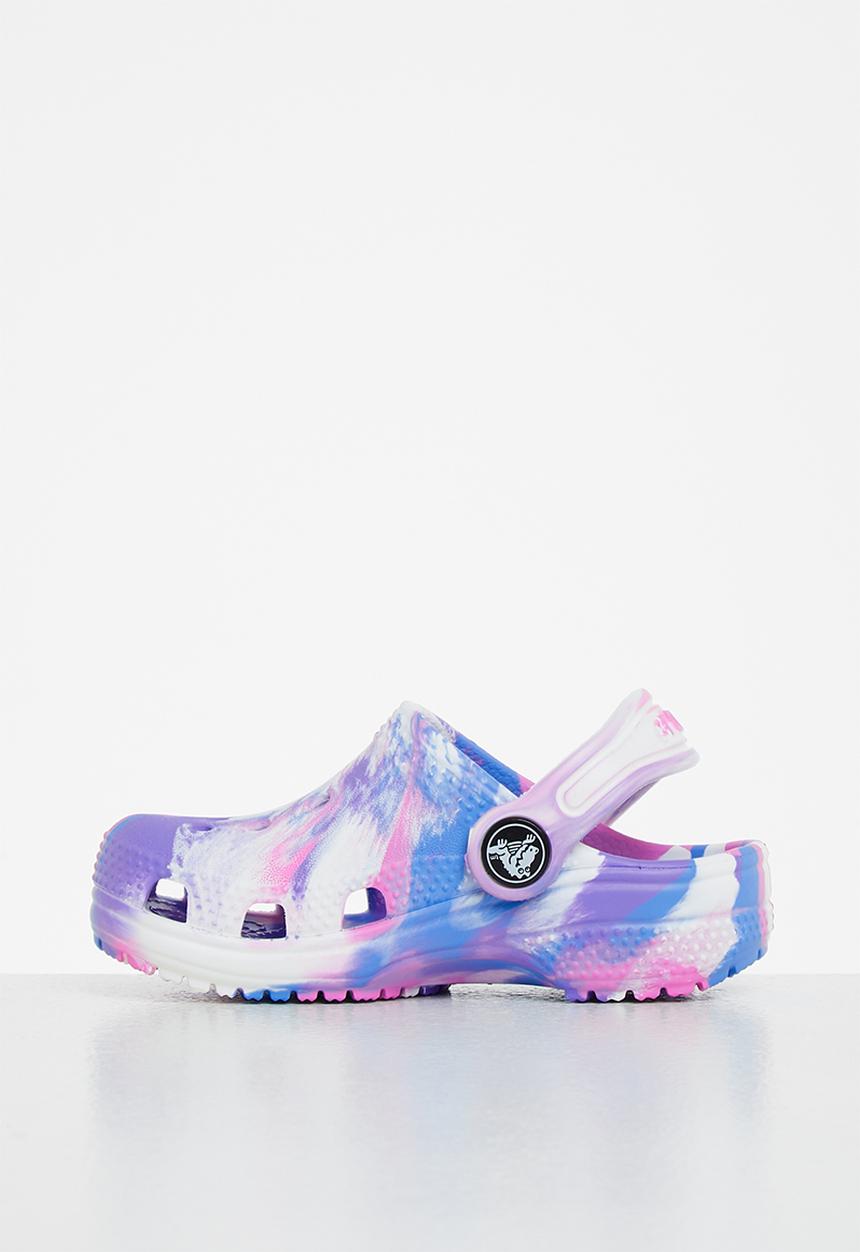 Crocs - Classic marbled clog t - white & pink
