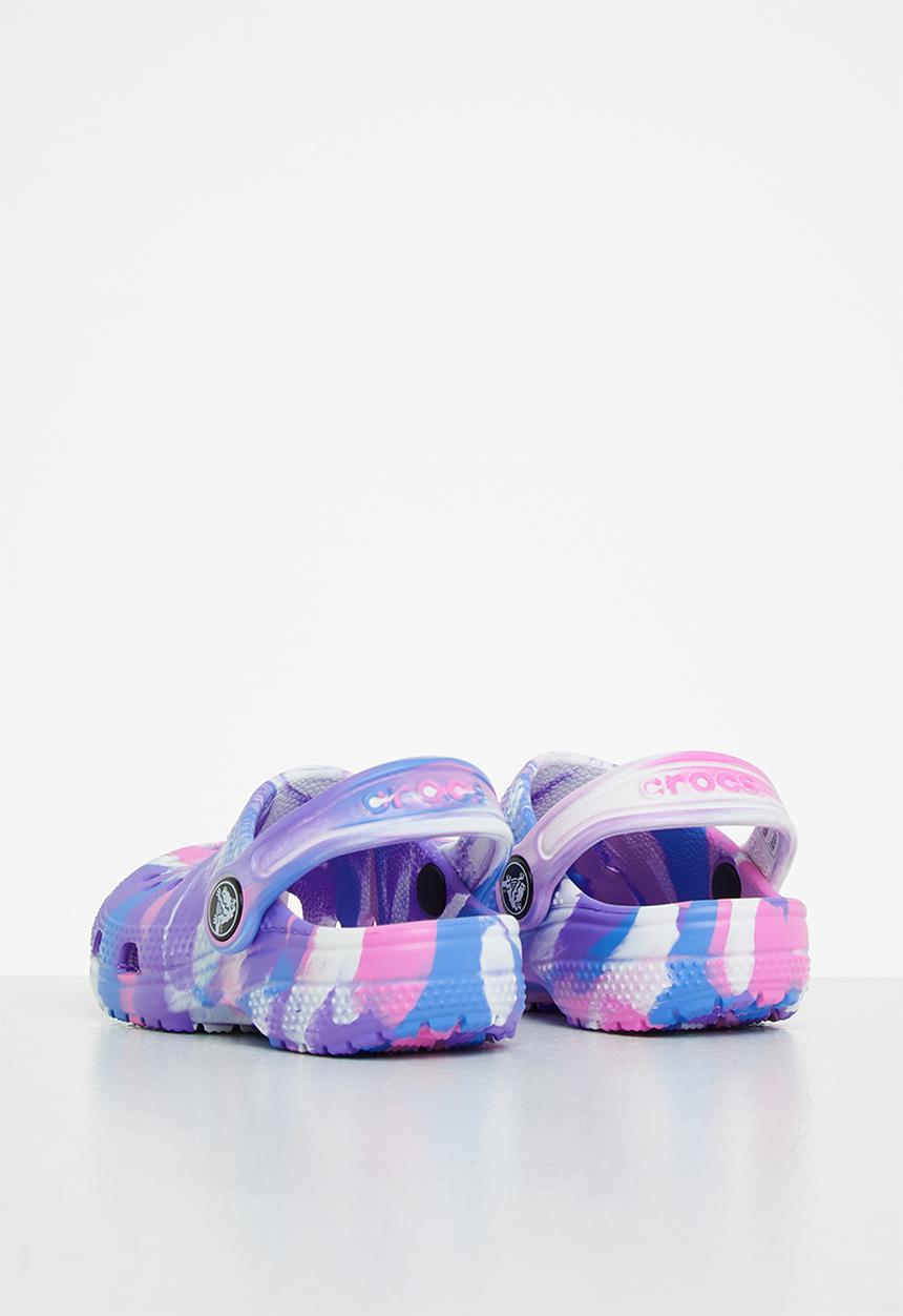 Crocs - Classic marbled clog t - white & pink