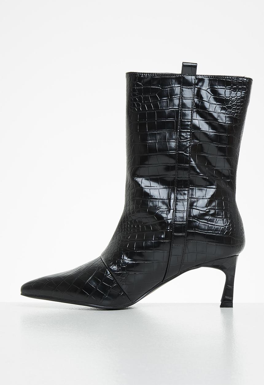 Z_Code_Z - Kavia pointed stiletto boot - black