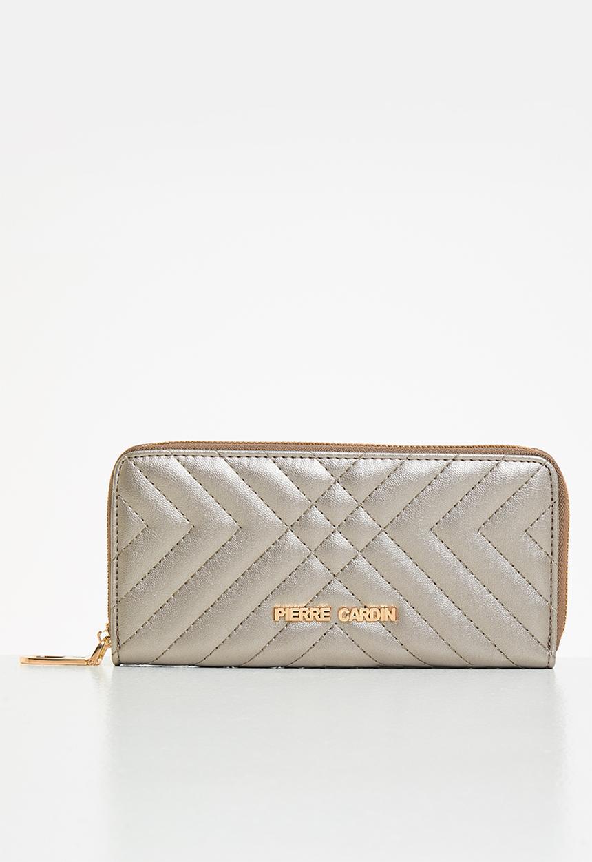 Pierre Cardin - Nandi crossover quilt ziparound - pewter