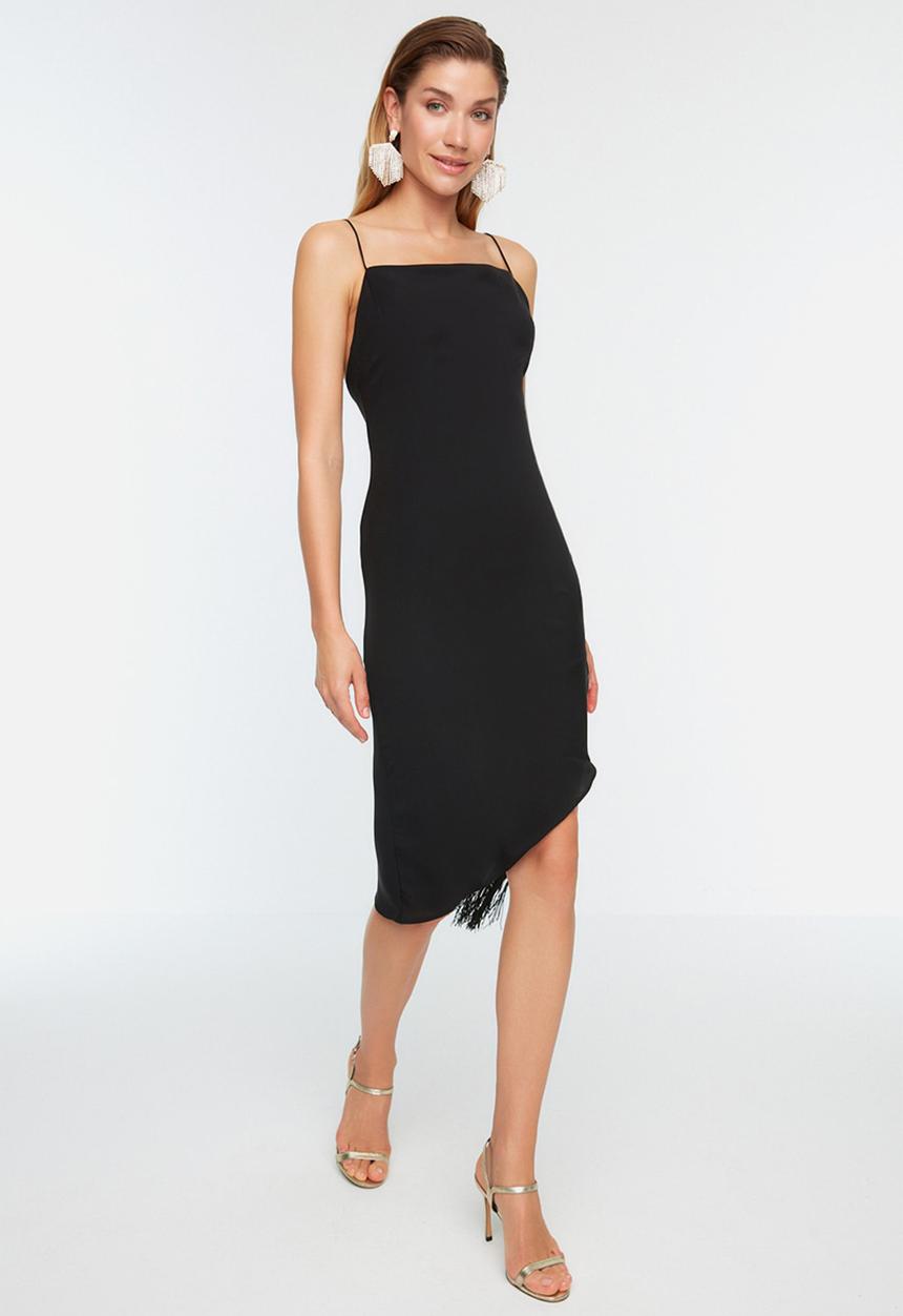 Trendyol - Tassel detail dress - black