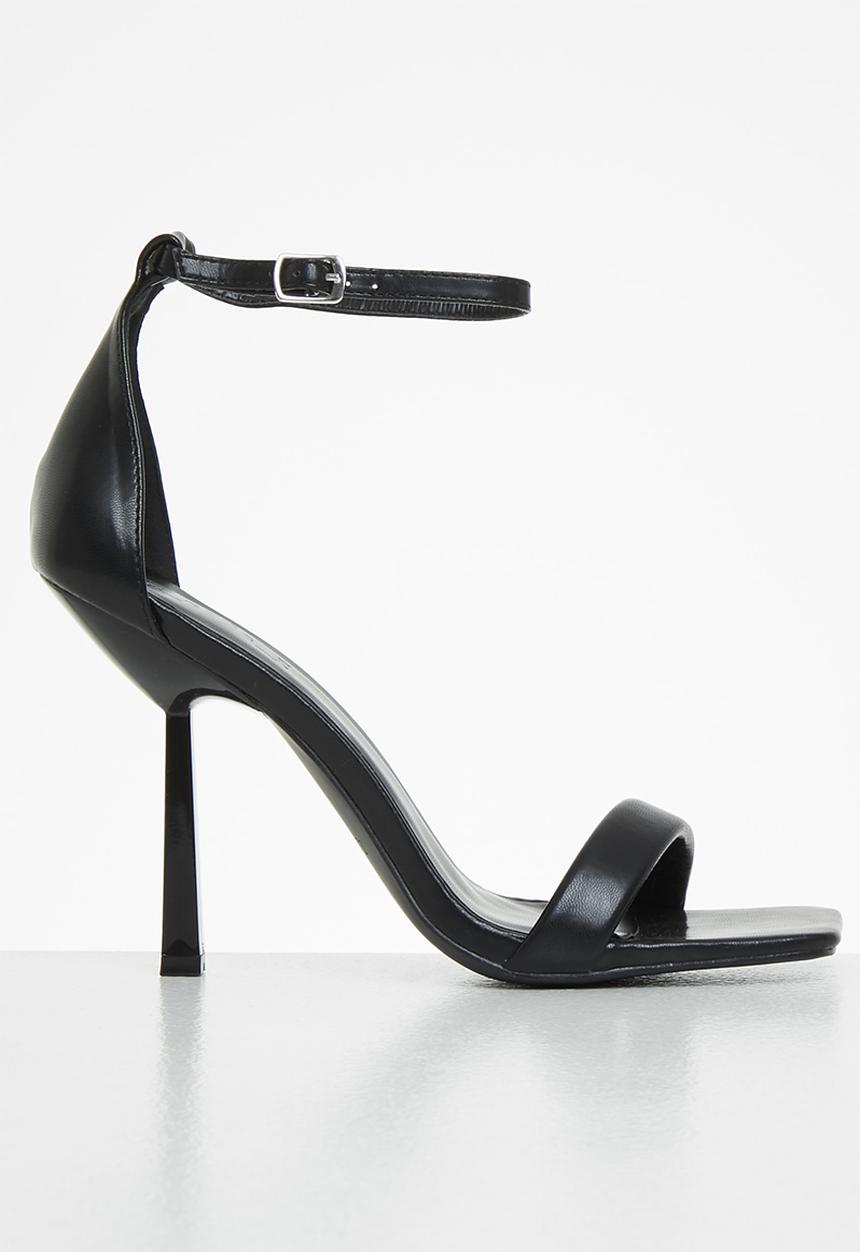 Z_Code_Z - Zoe ankle tie square toe heel - black