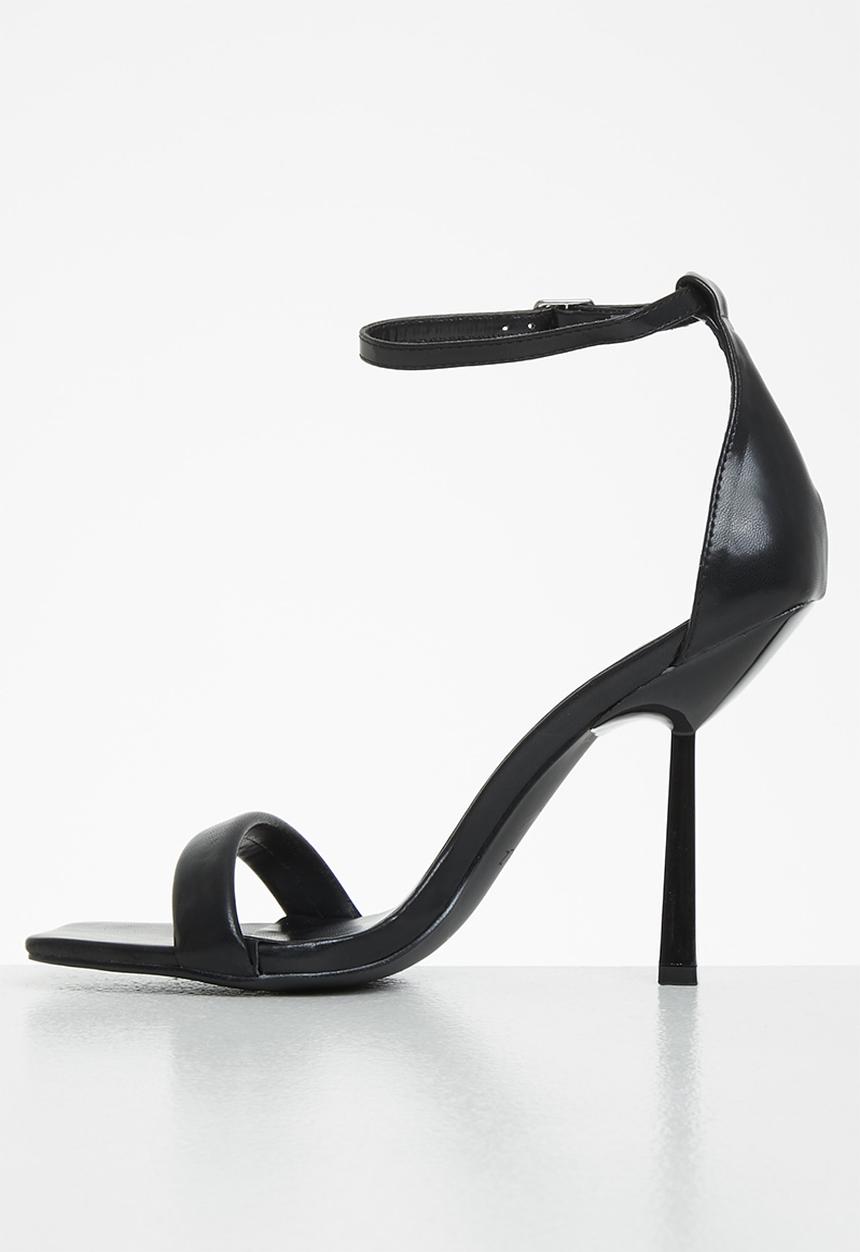 Z_Code_Z - Zoe ankle tie square toe heel - black