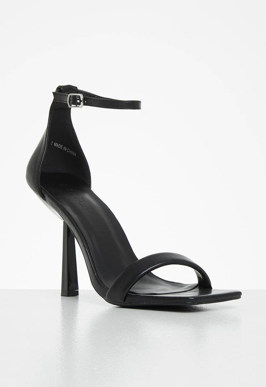 Z_Code_Z - Zoe ankle tie square toe heel - black