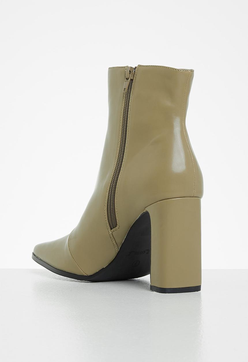 Z_Code_Z - Olivia set-back heeled ankle boot - khaki