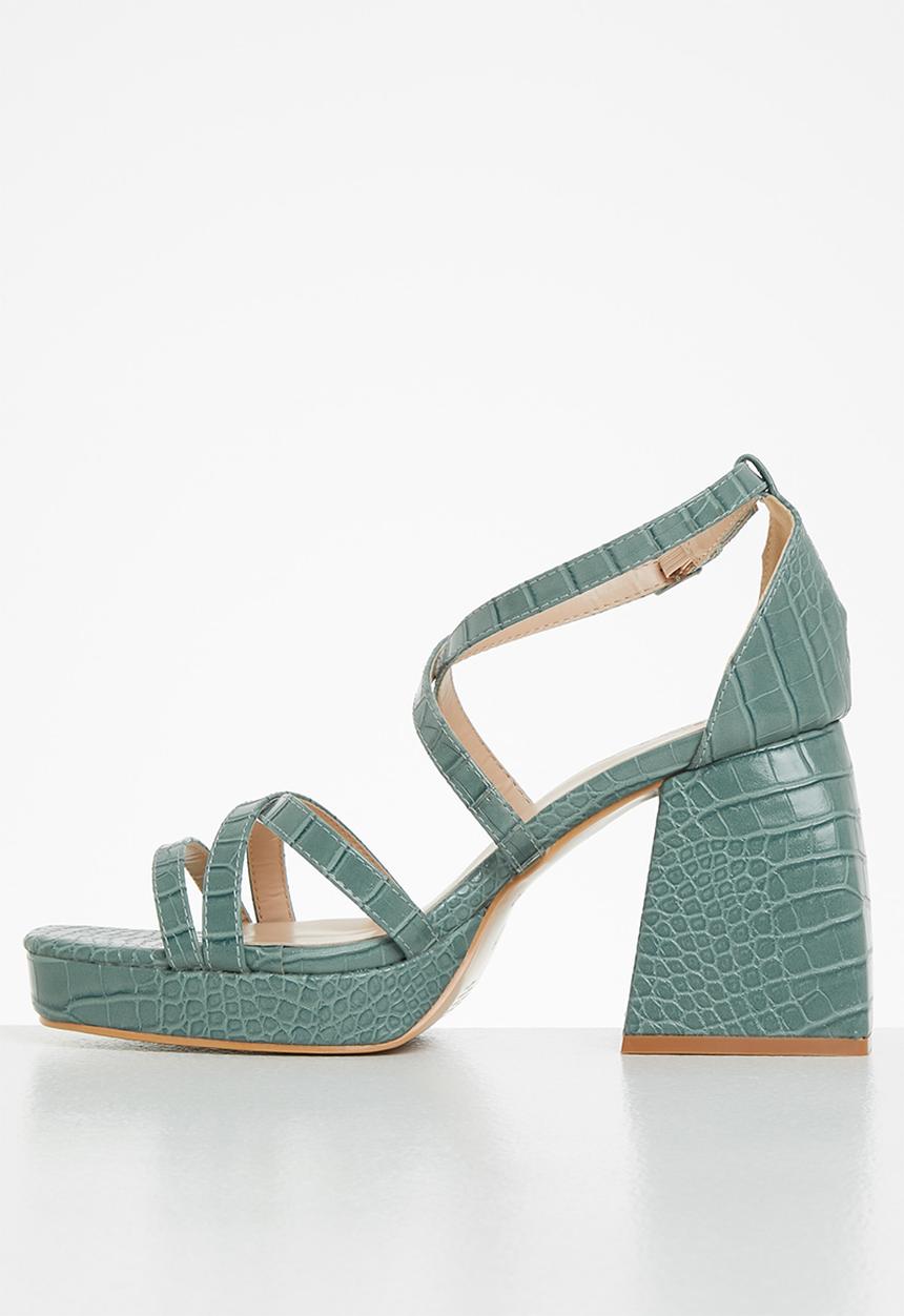 Z_Code_Z - Jess chunky block heel - teal 