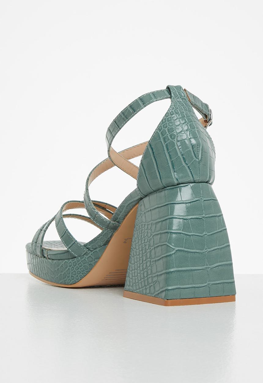 Z_Code_Z - Jess chunky block heel - teal 