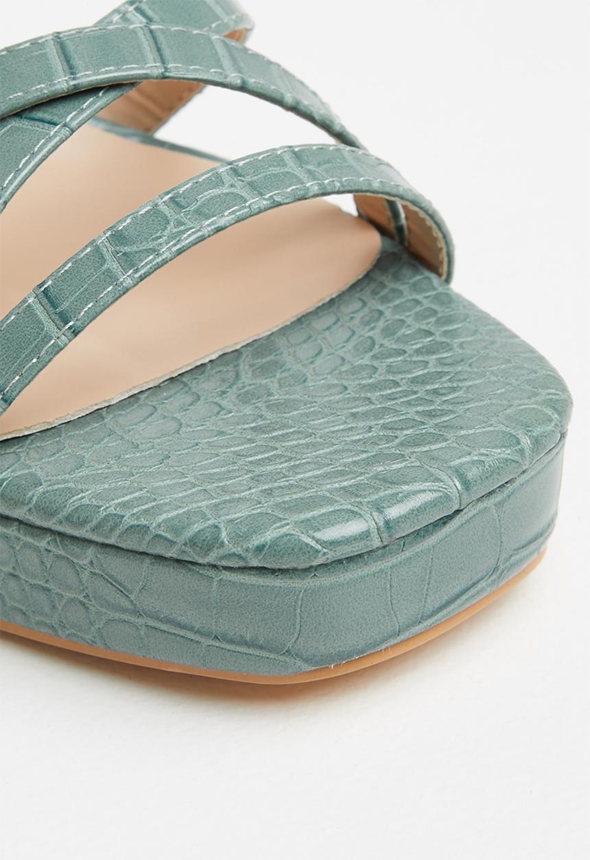 Z_Code_Z - Jess chunky block heel - teal 