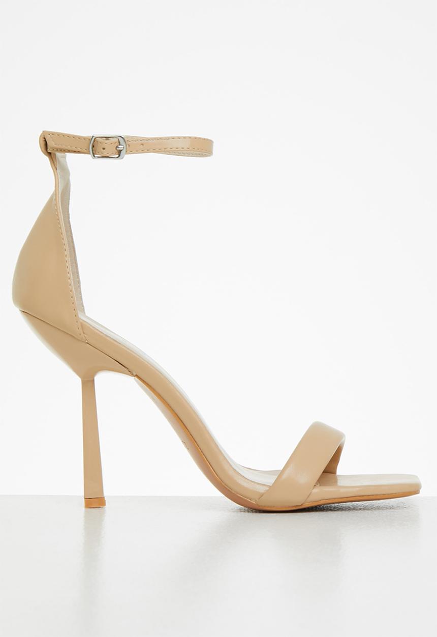 Z_Code_Z - Zoe ankle tie square toe heel - beige