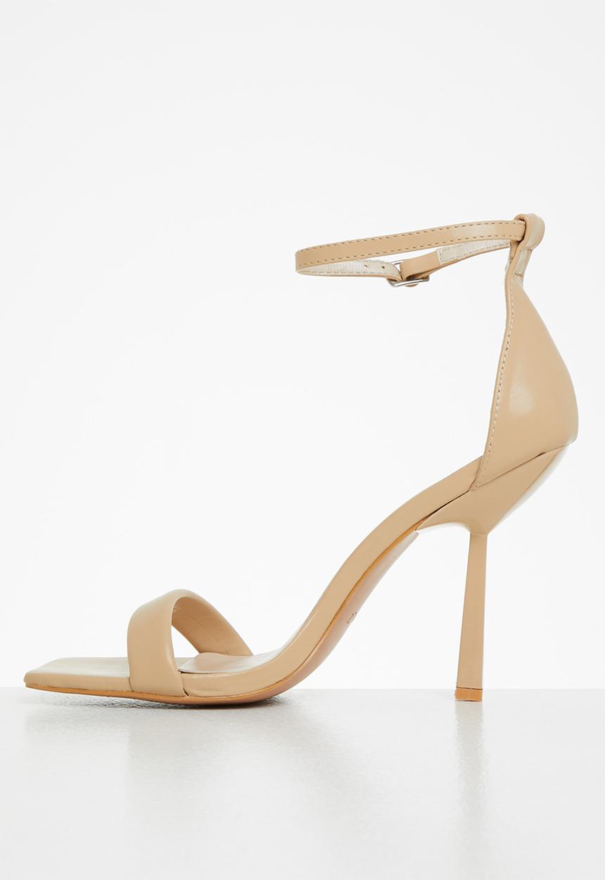 Z_Code_Z - Zoe ankle tie square toe heel - beige