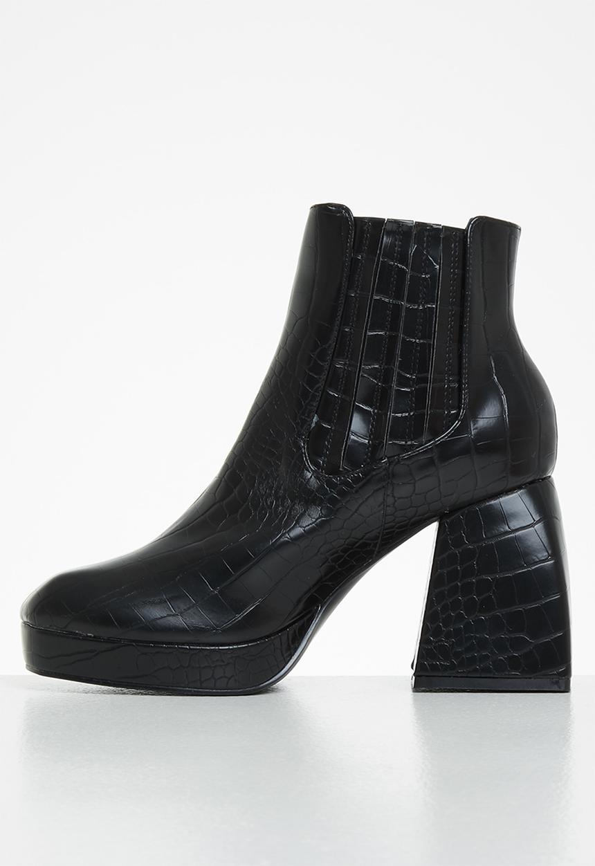 Z_Code_Z - Emma platform ankle boot - black 