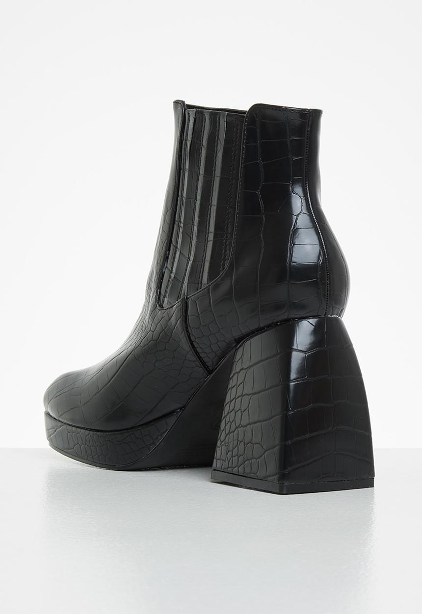 Z_Code_Z - Emma platform ankle boot - black 