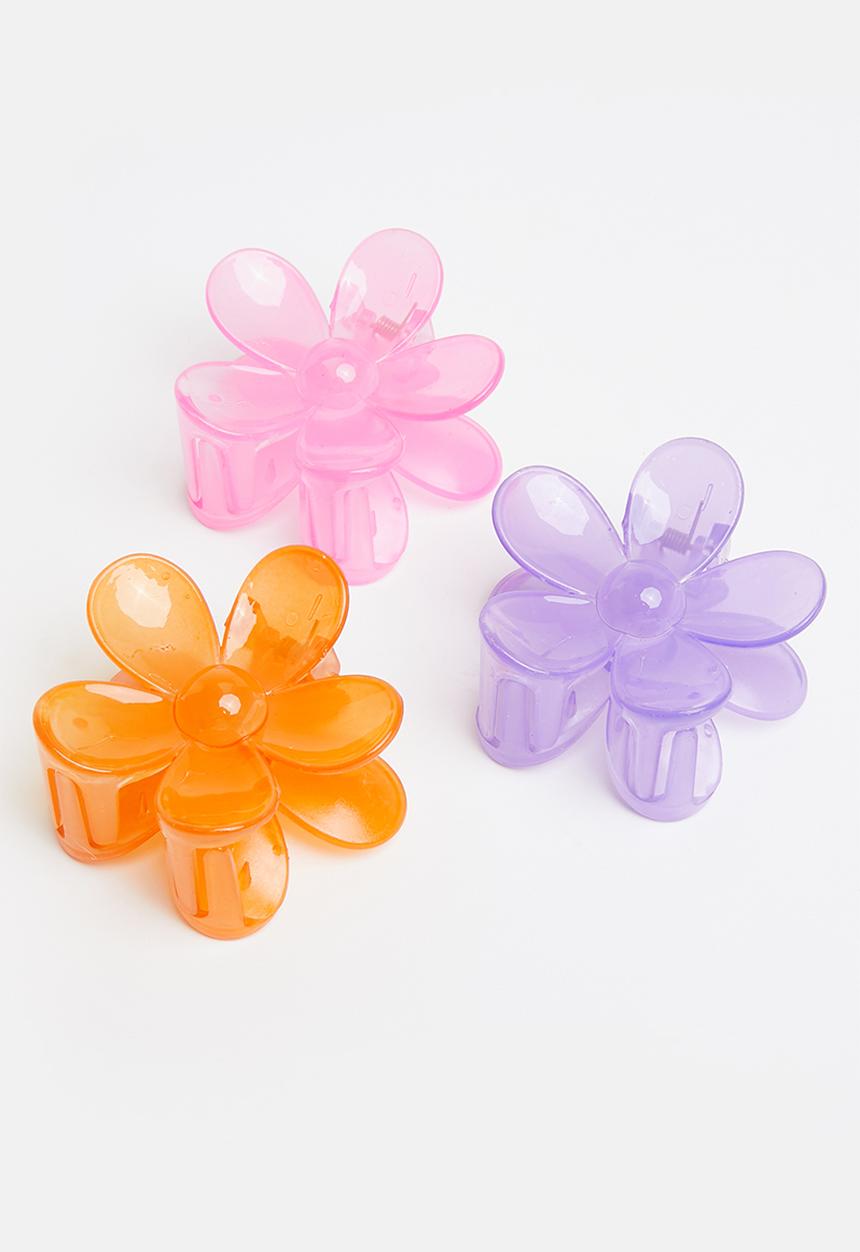 Cotton On - 3 Pack claw clips - multi 