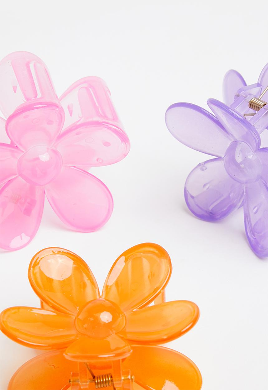 Cotton On - 3 Pack claw clips - multi 
