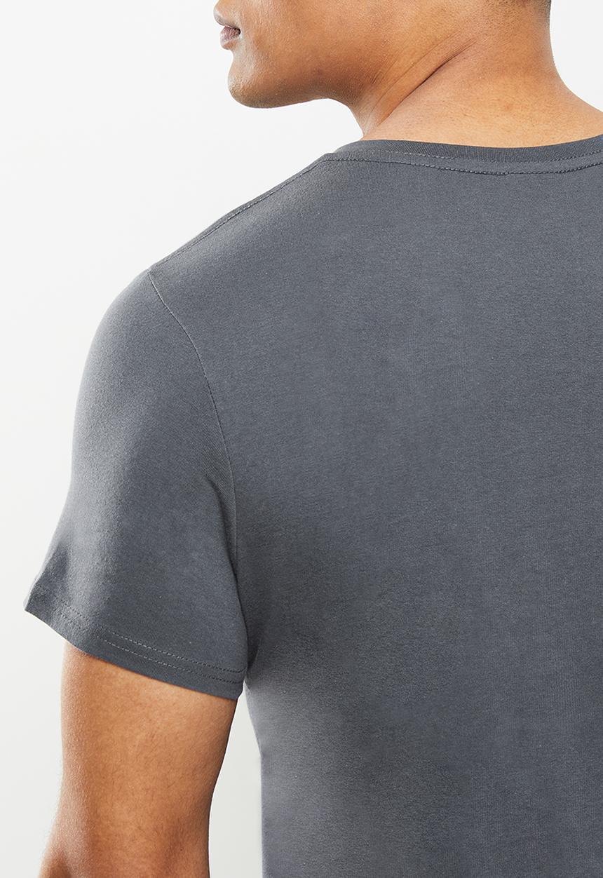 urban° - Urban flock logo T-shirt - charcoal