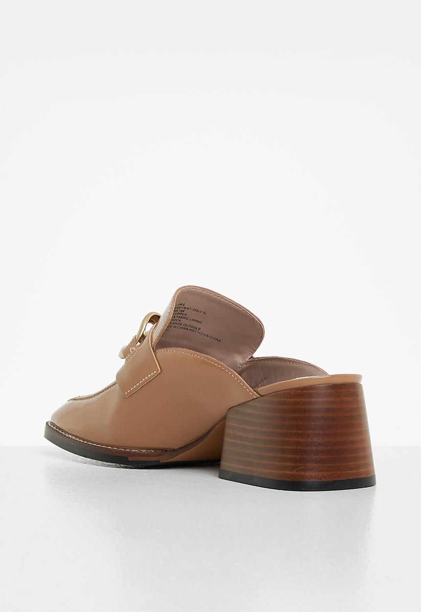 Steve Madden - Lorie loafer mule heel - tan
