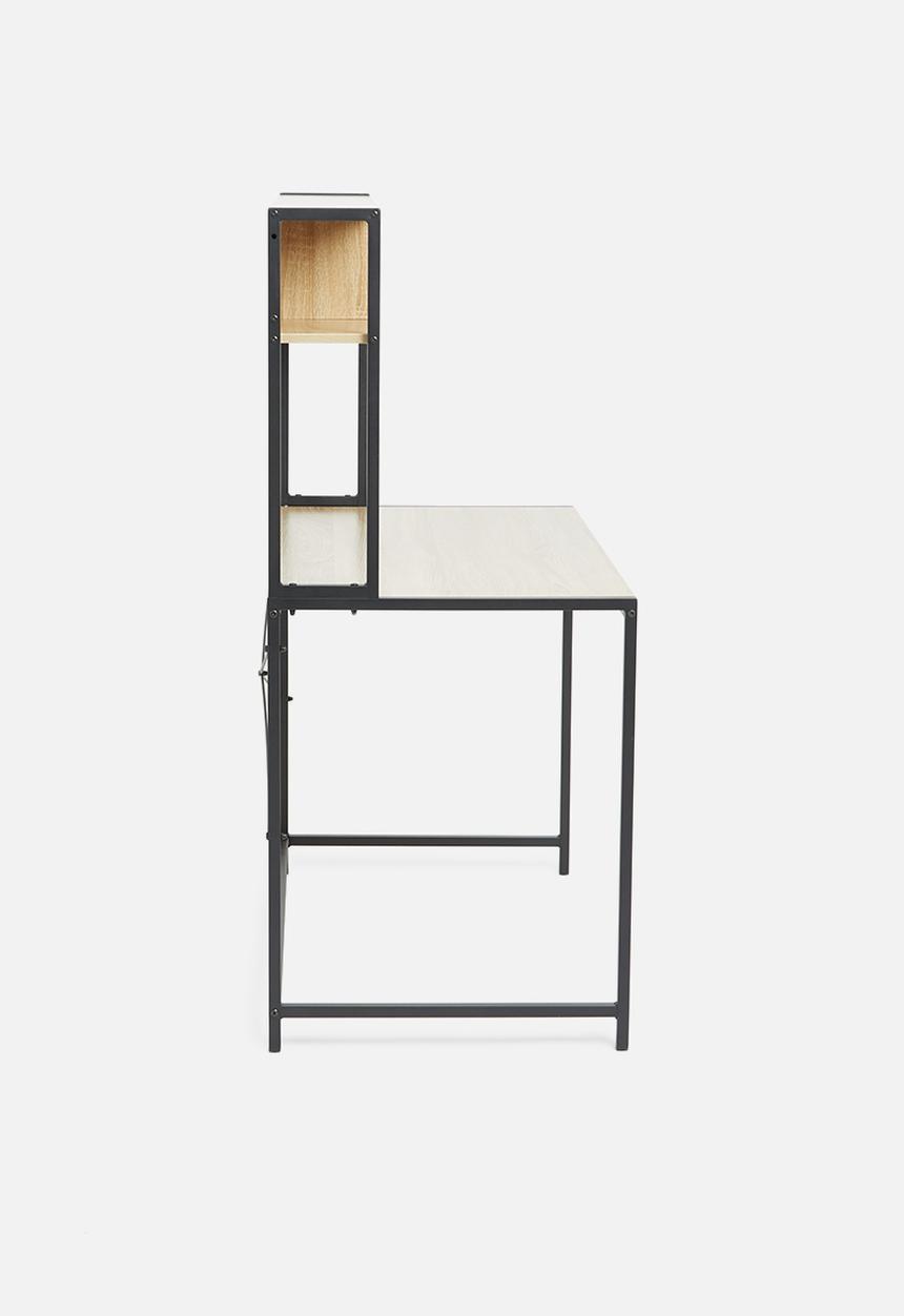 Sixth Floor - X desk - black & natural