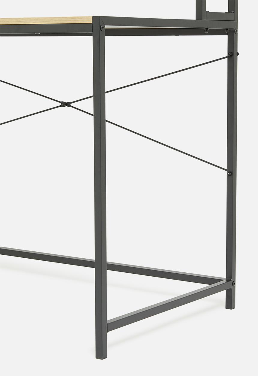 Sixth Floor - X desk - black & natural
