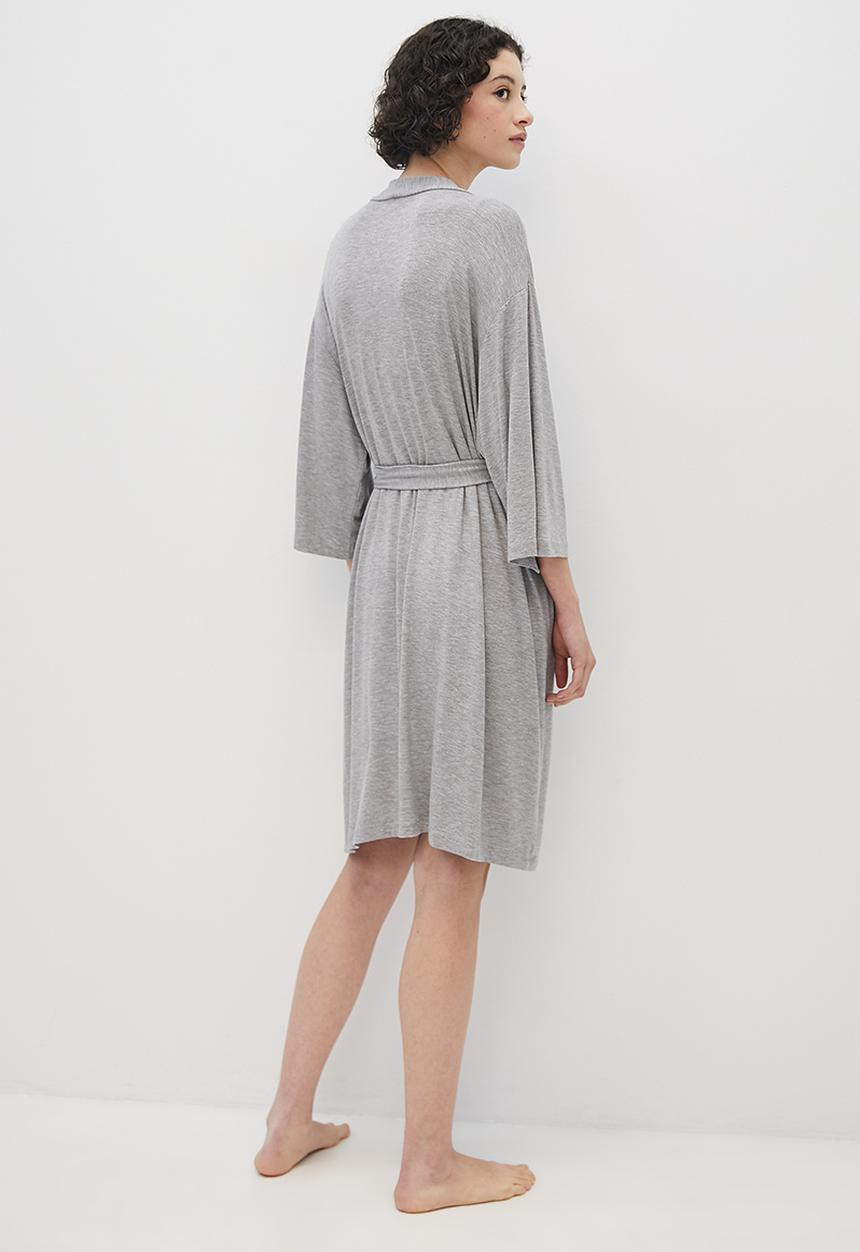 Superbalist - Knit robe - grey melange