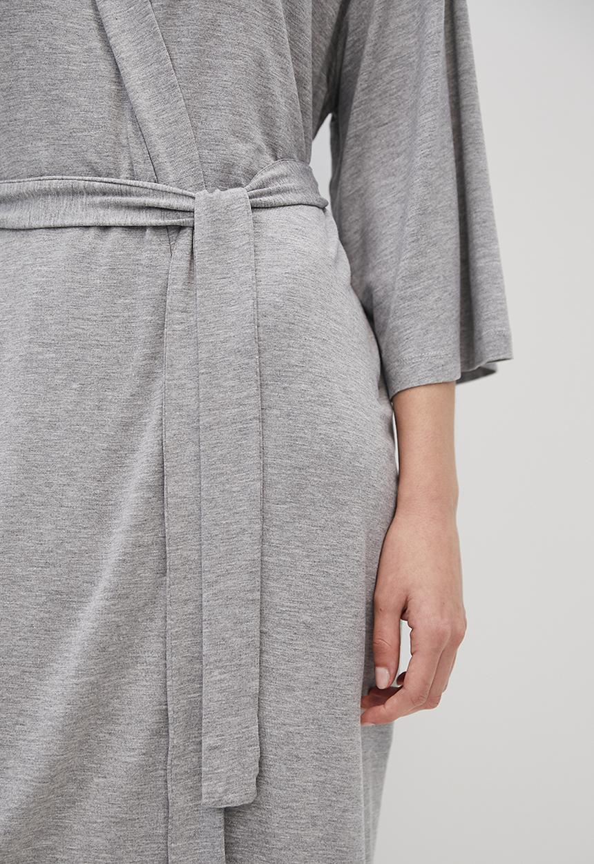 Superbalist - Knit robe - grey melange