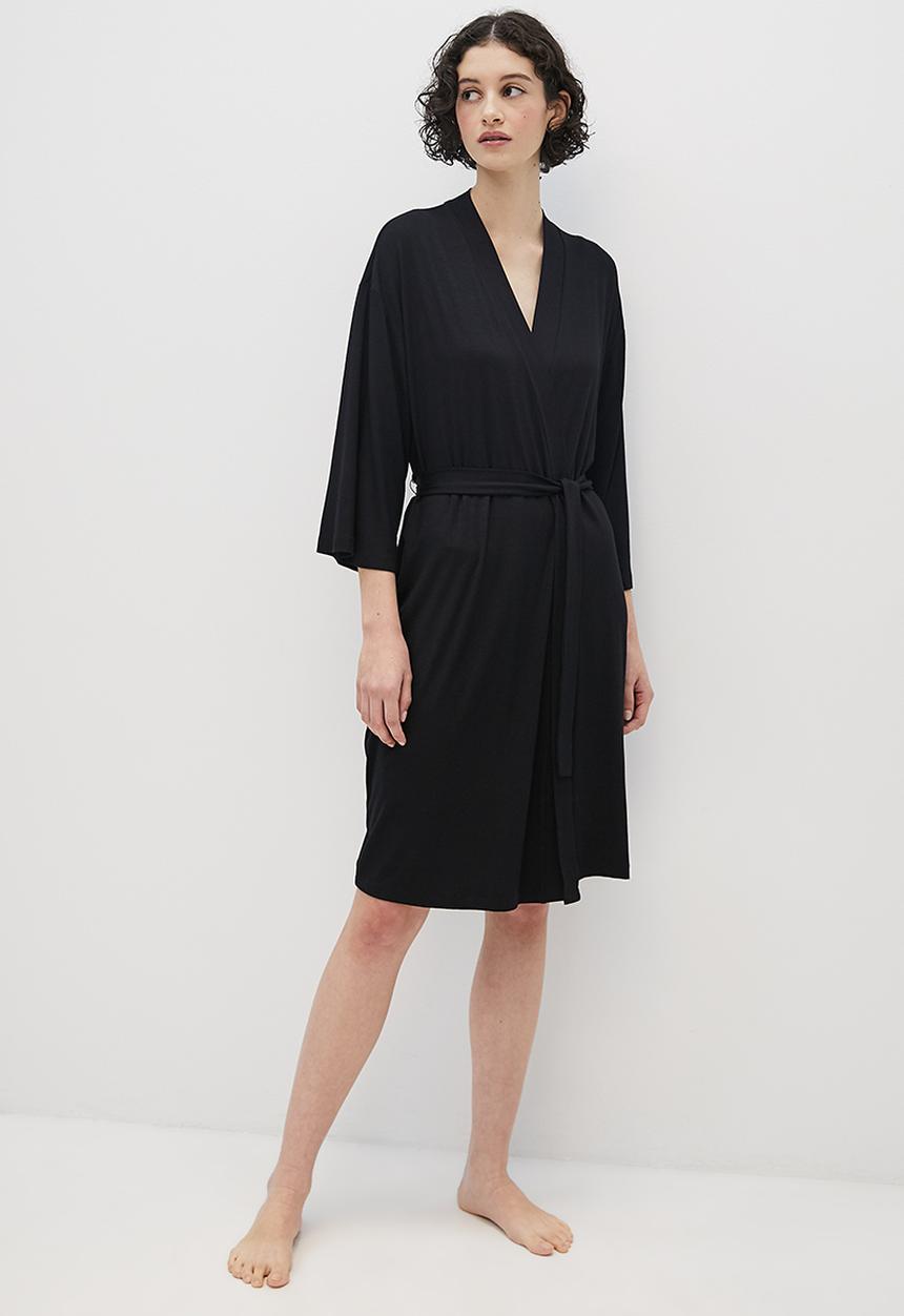 Superbalist - Knit robe - black