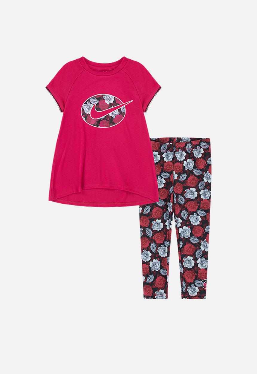 Nike - Nkg iconclash tunic & legg set - rush pink
