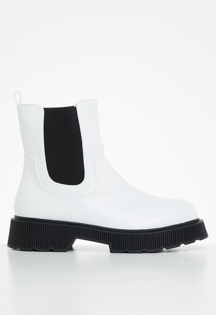 Z_Code_Z - Harper chunky chelsea boot - white
