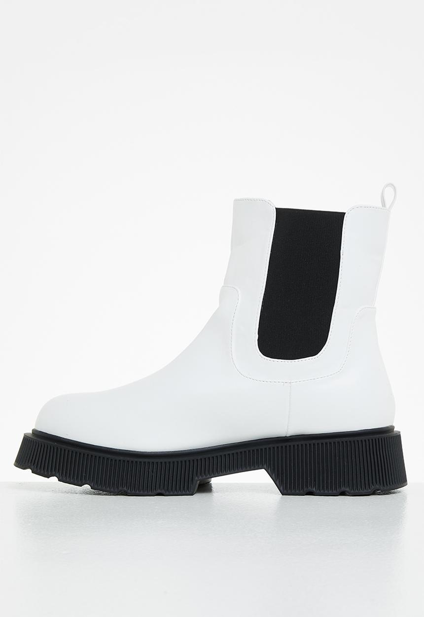 Z_Code_Z - Harper chunky chelsea boot - white