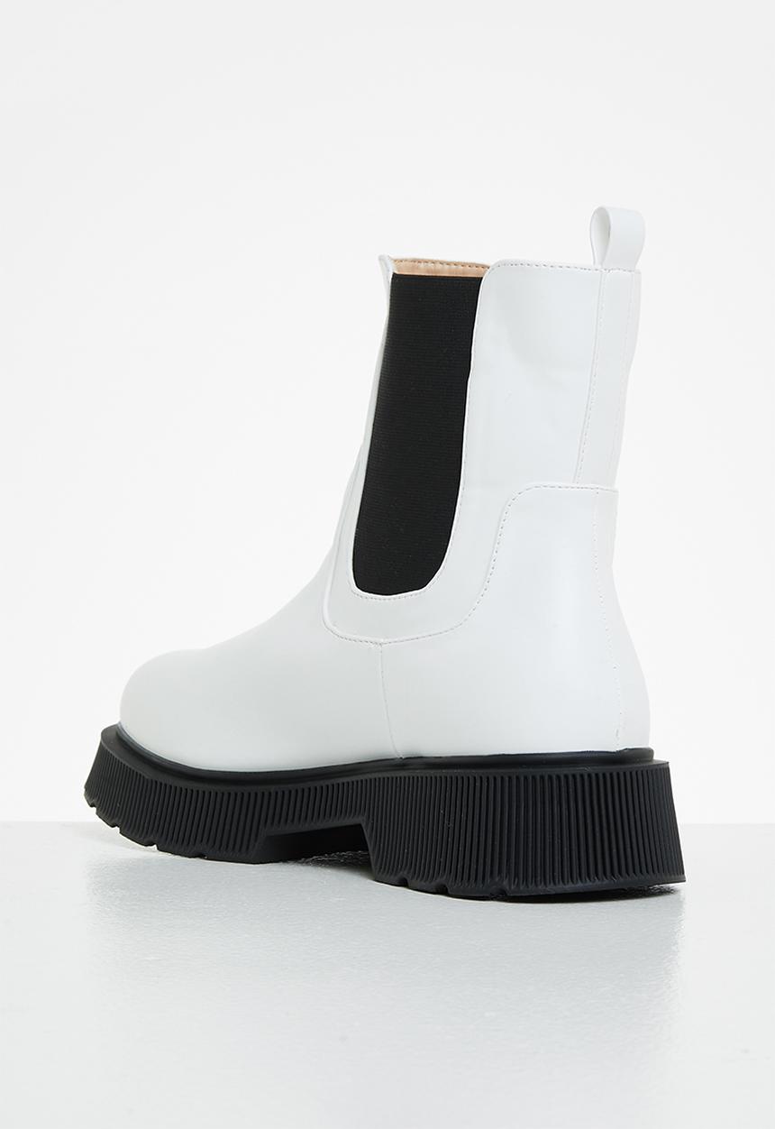 Z_Code_Z - Harper chunky chelsea boot - white