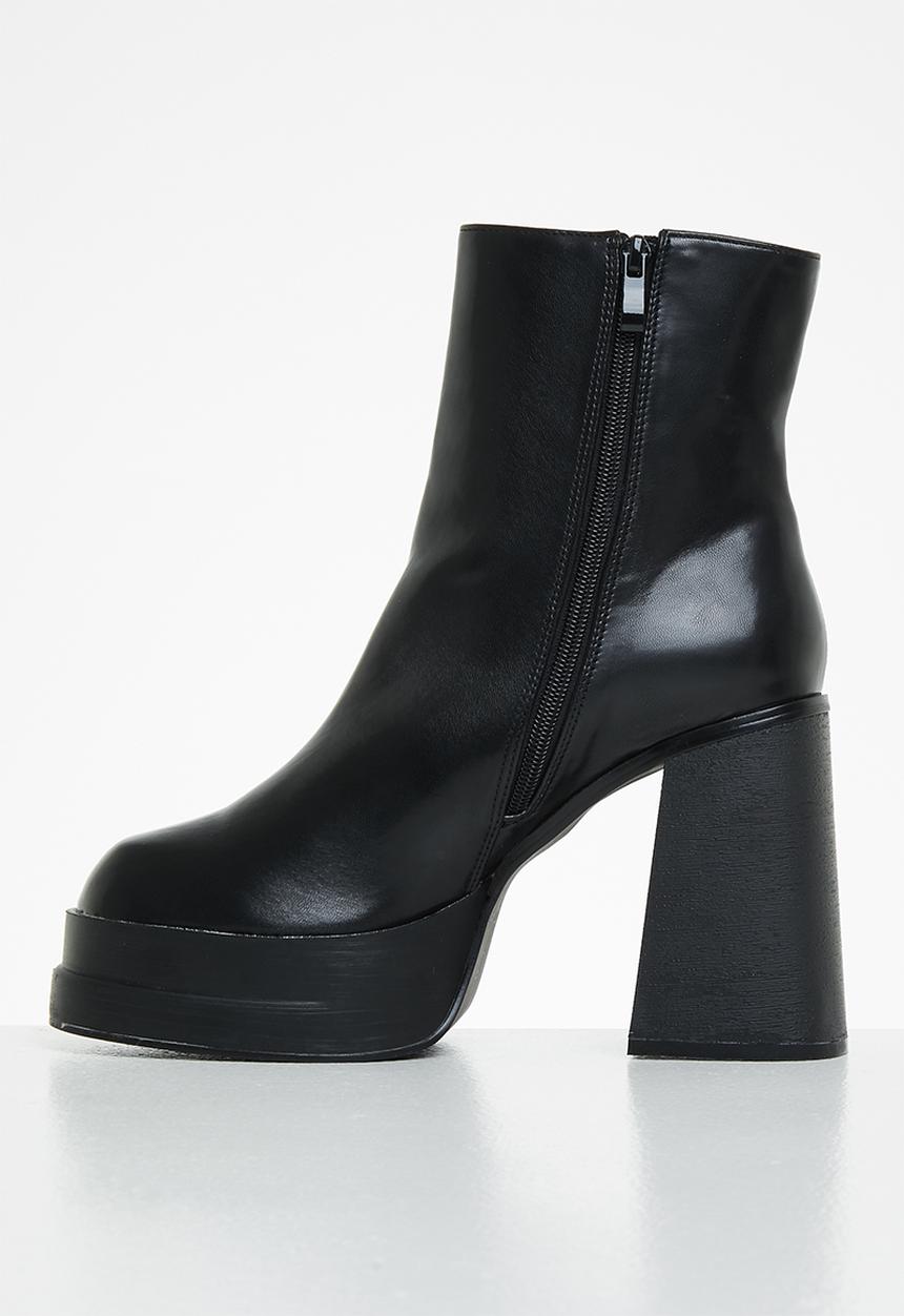 Z_Code_Z - Nor platform ankle boot - black 