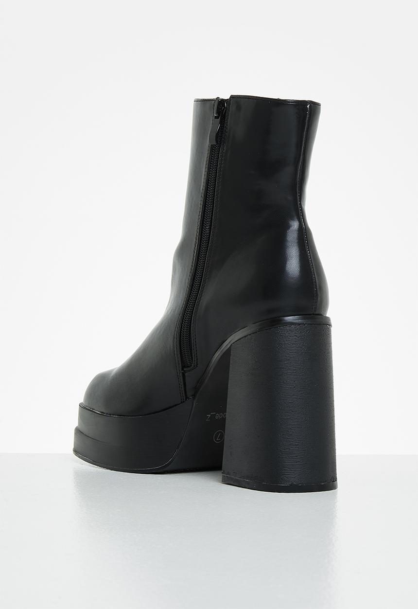 Z_Code_Z - Nor platform ankle boot - black 