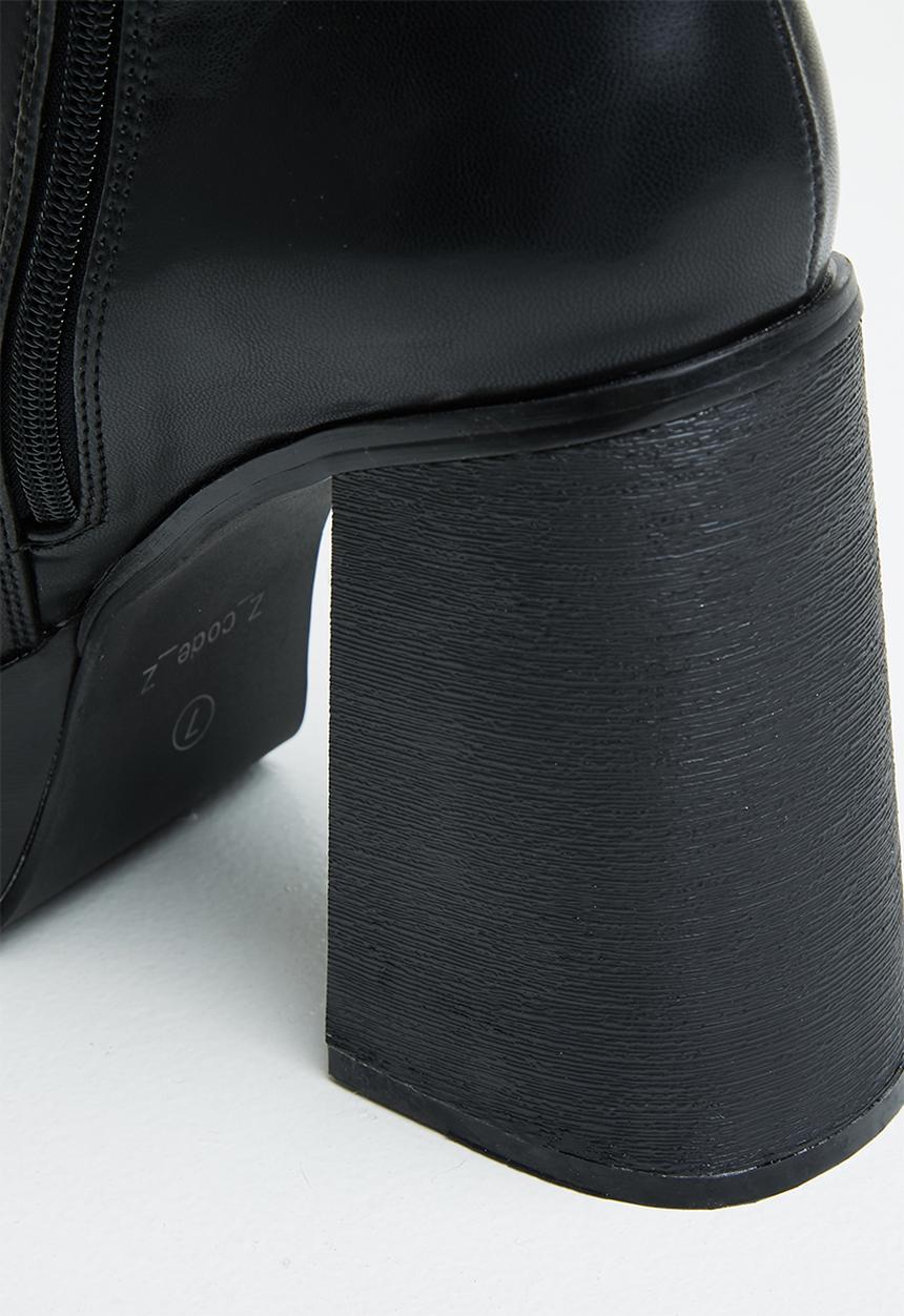 Z_Code_Z - Nor platform ankle boot - black 