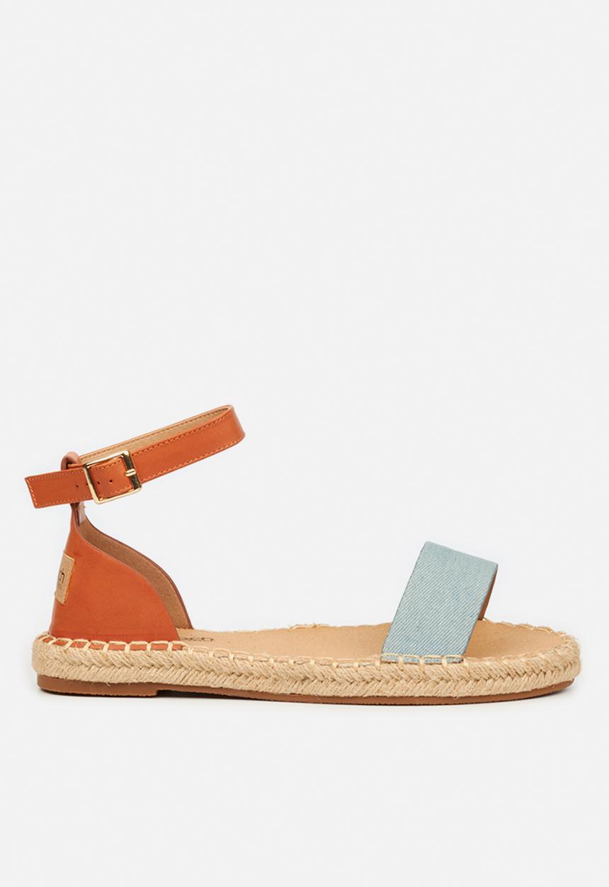 Viabeach - Espa 40 ankle tie espadrille sandal - blue combo