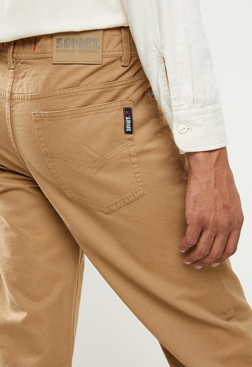 SOVIET - M voyager-r 3 #5  basic 5pkt chino - khaki