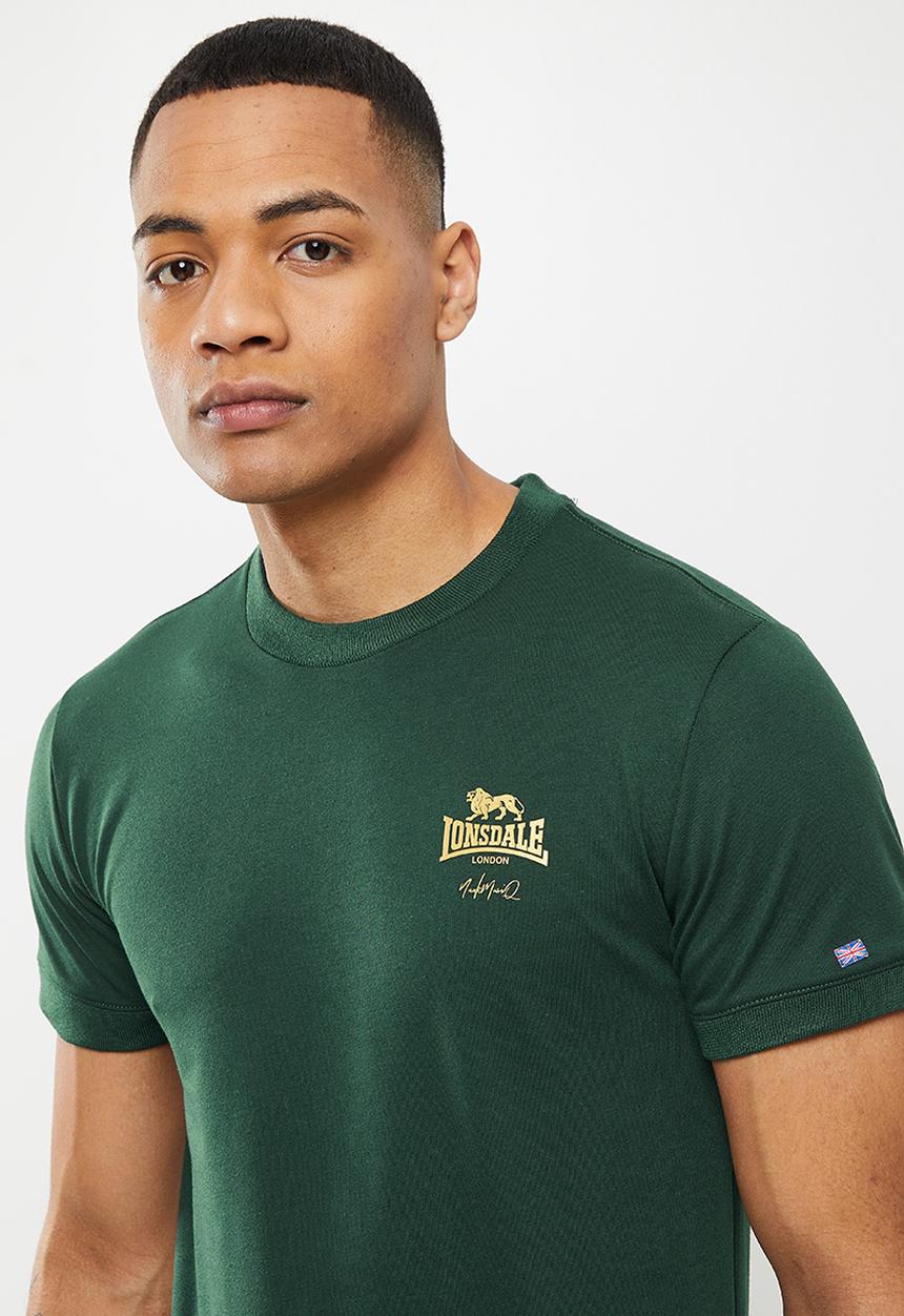 Lonsdale - Shorts & T-shirt set - olive & gold