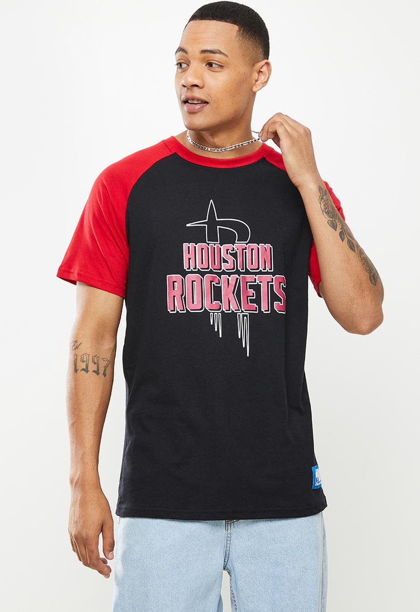 NBA - Nba bold & block T-shirt: rockets - black & red