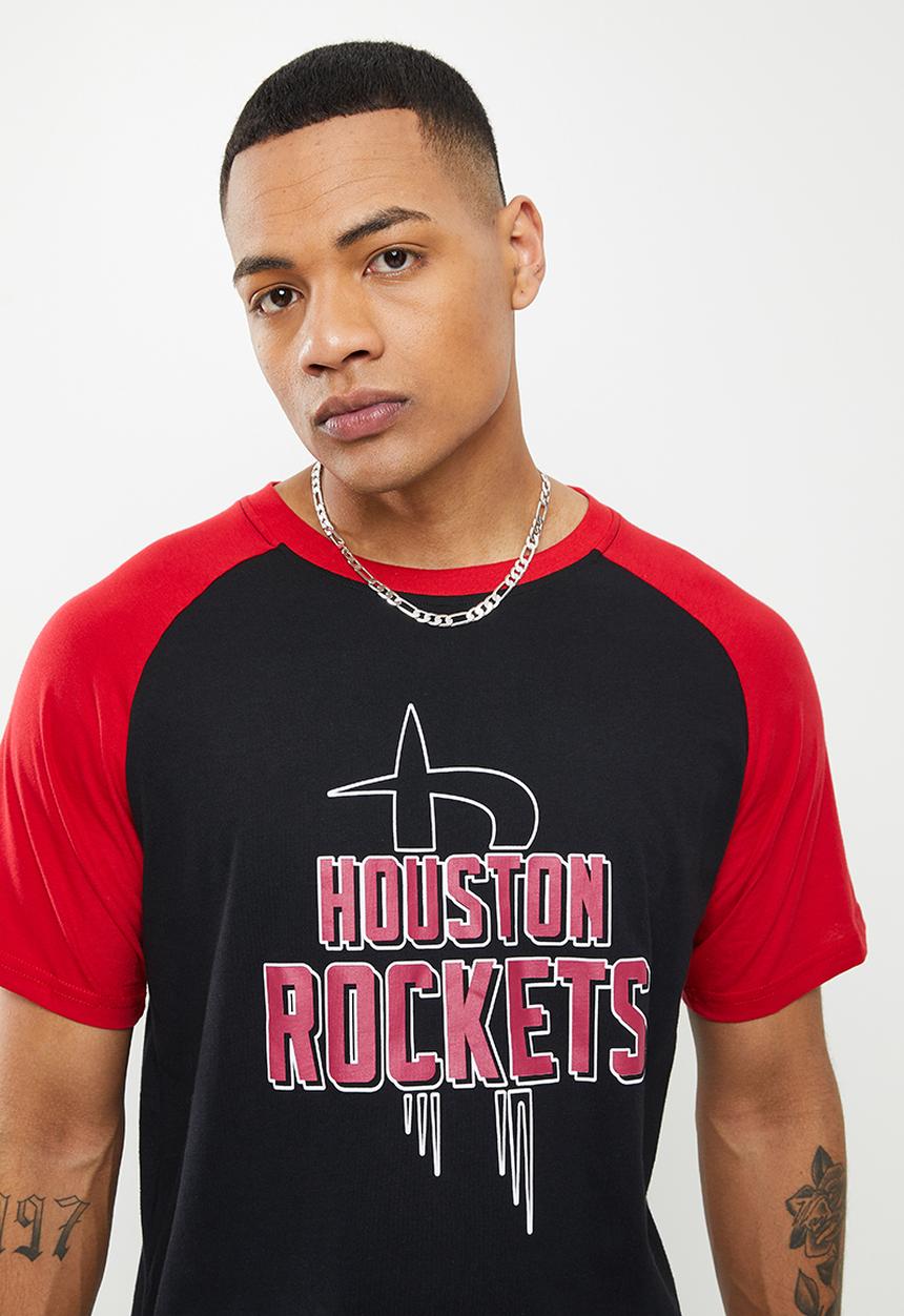 NBA - Nba bold & block T-shirt: rockets - black & red