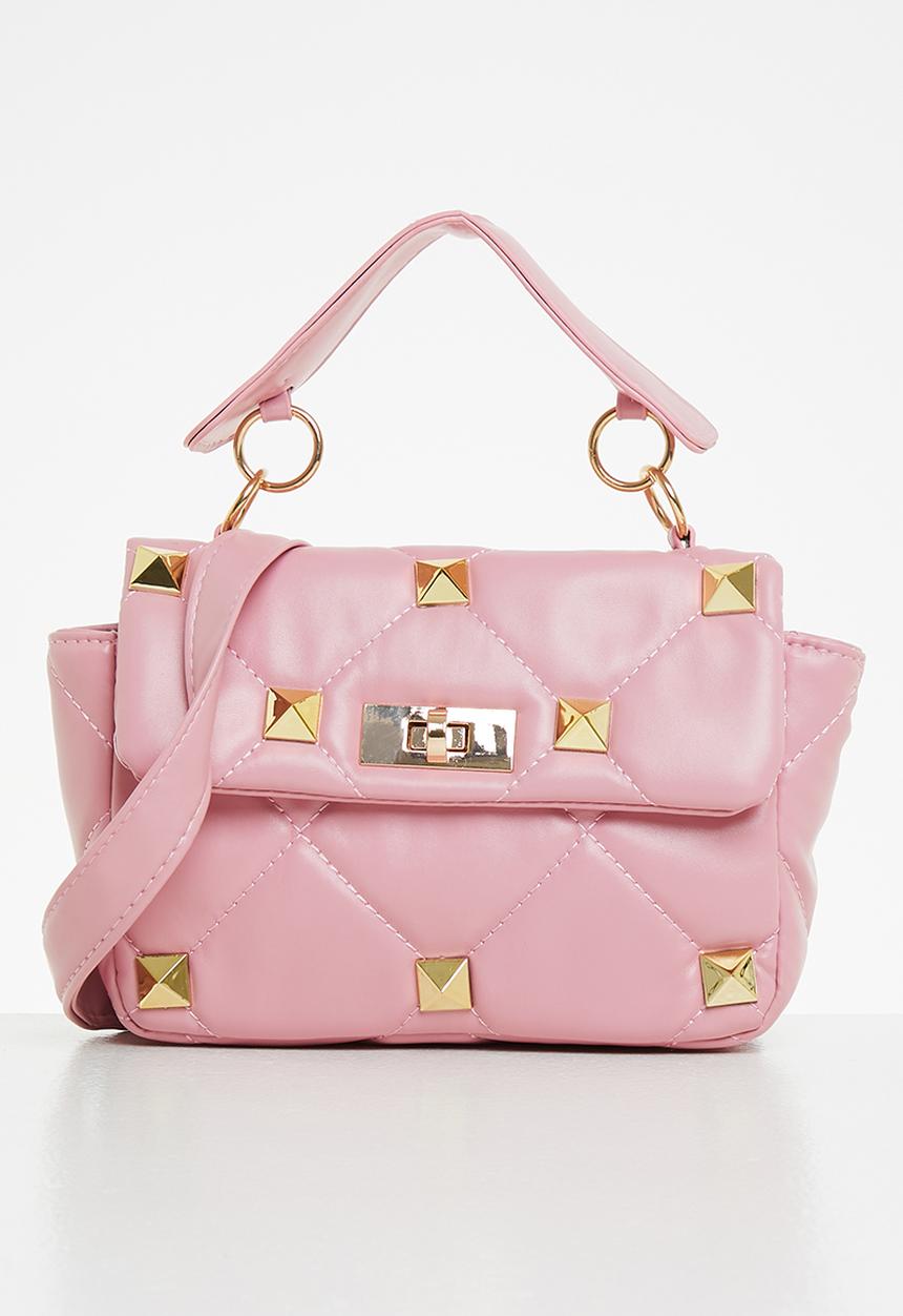 Superbalist - Studded crossbody bag - pink