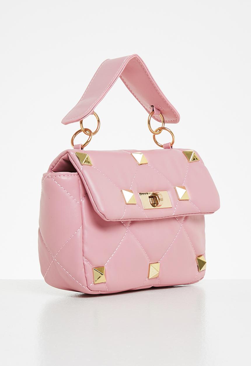 Superbalist - Studded crossbody bag - pink