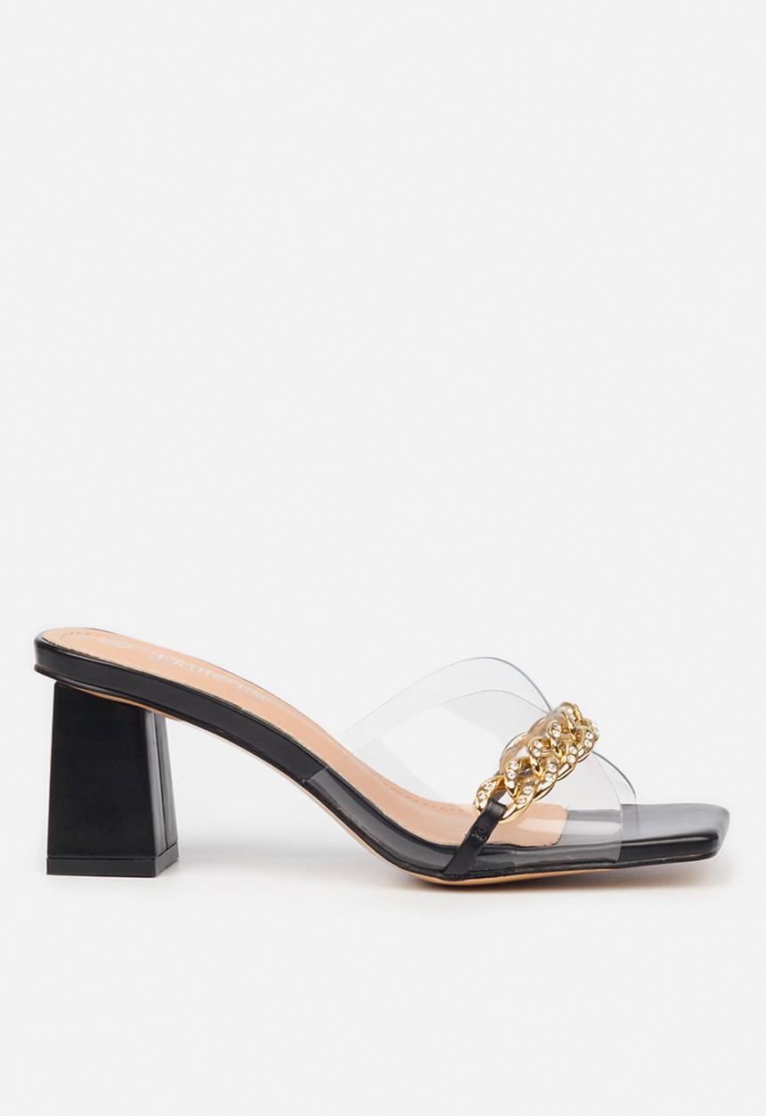 Butterfly Feet - Zoya 1 mule block heel - black