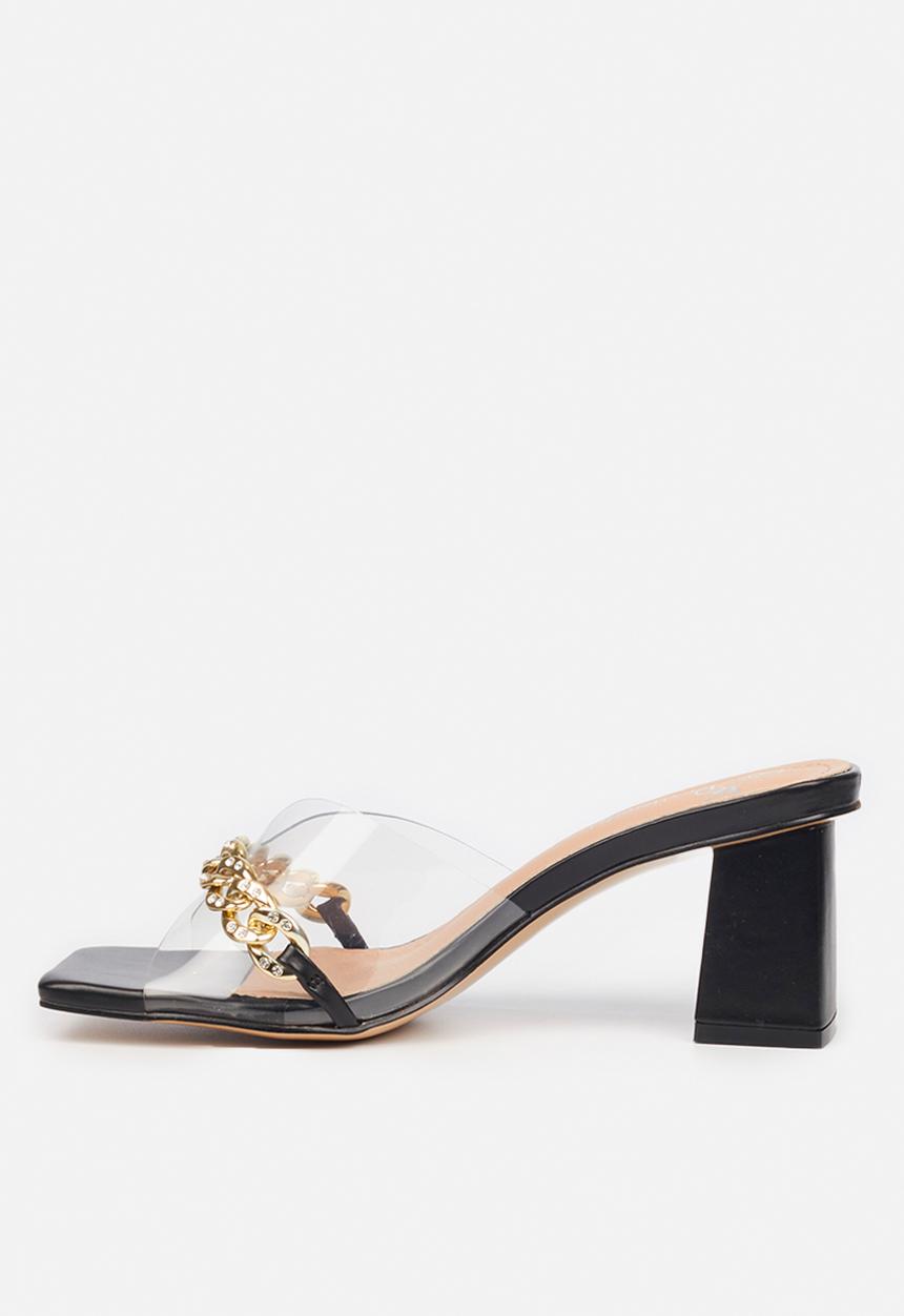 Butterfly Feet - Zoya 1 mule block heel - black