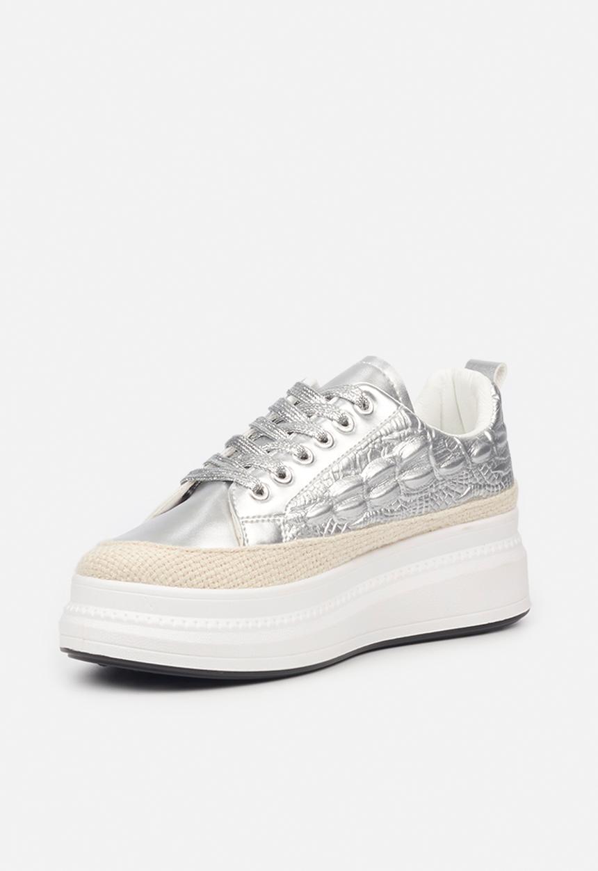Butterfly Feet - Senhora 4 flatform sneaker - silver