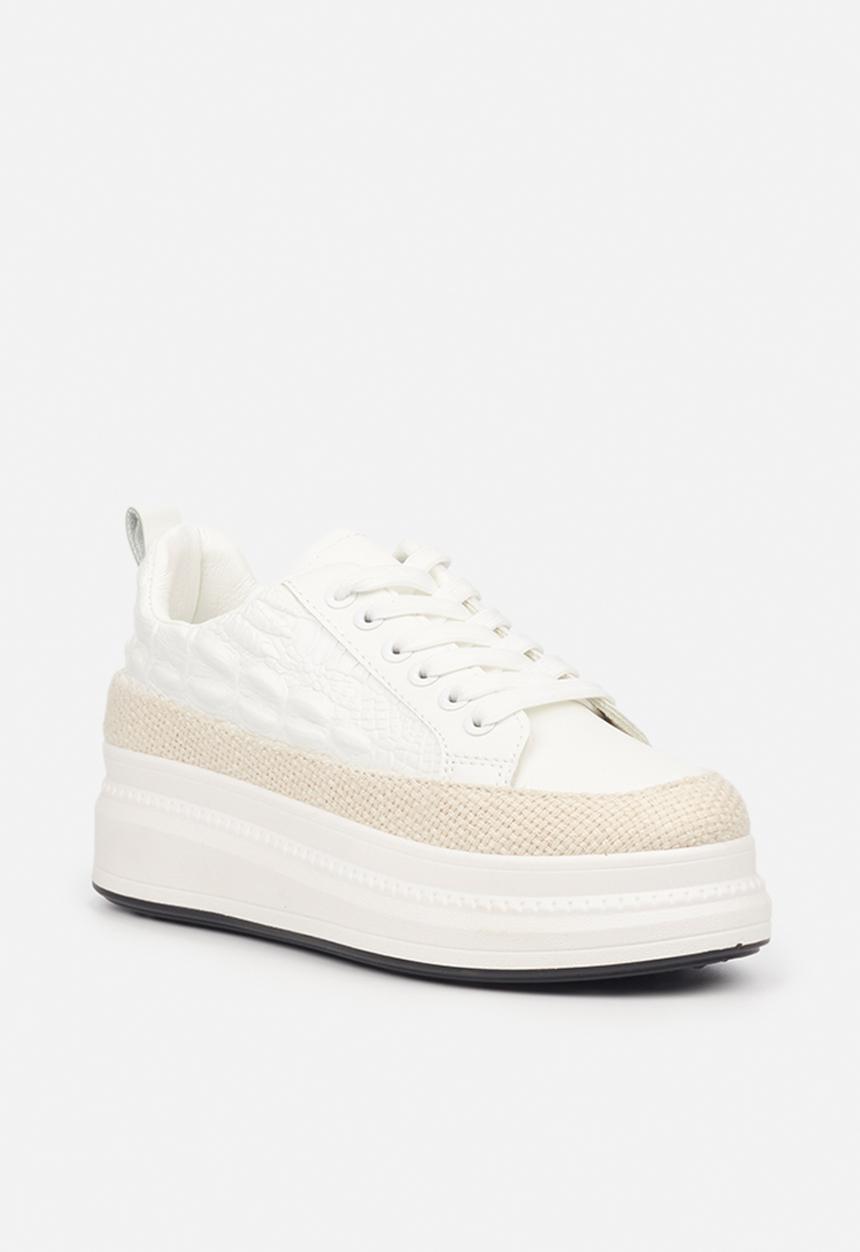 Butterfly Feet - Senhora 4 flatform sneaker - white