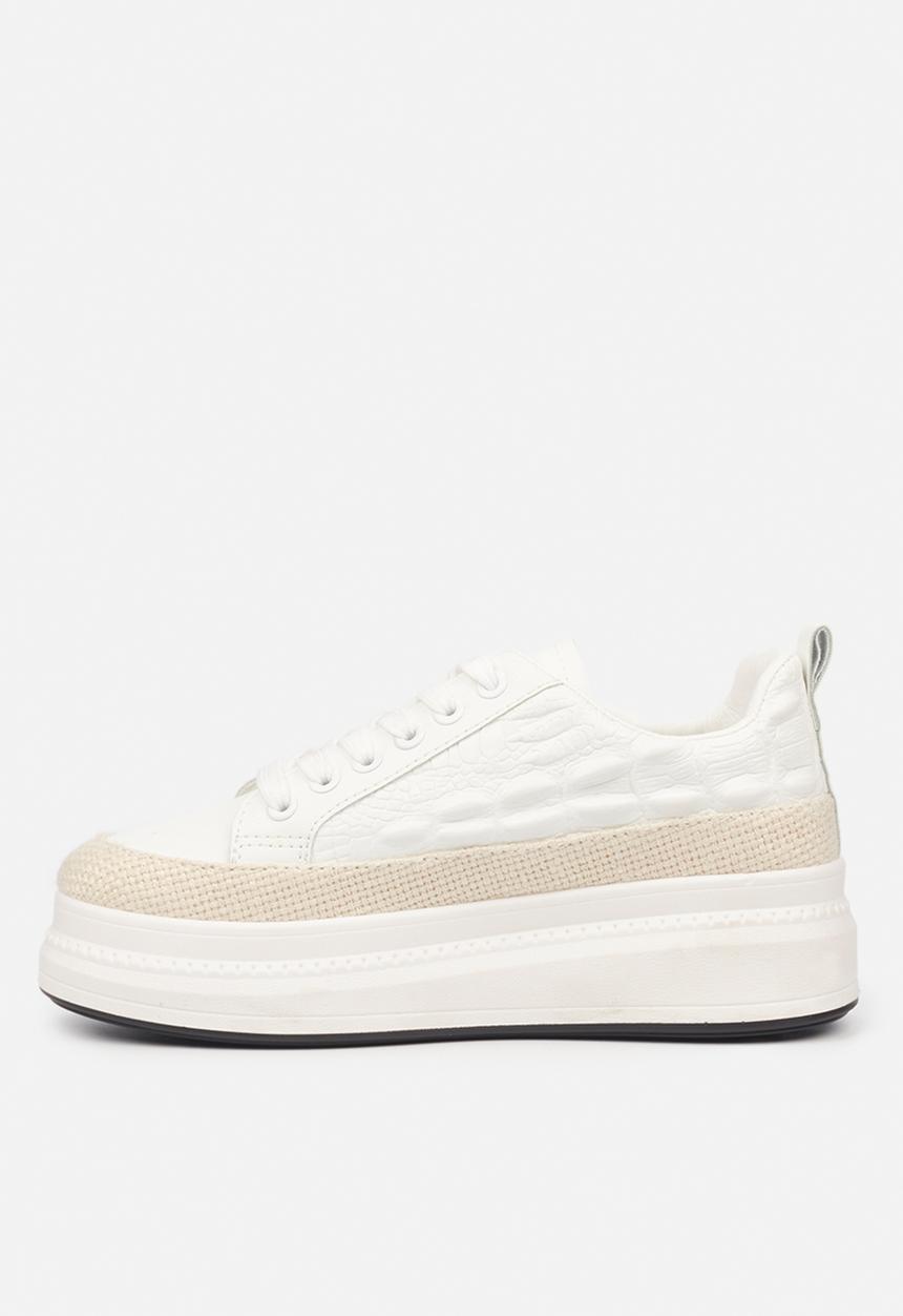 Butterfly Feet - Senhora 4 flatform sneaker - white