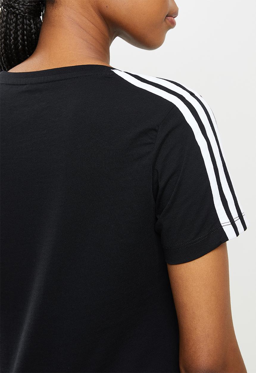 adidas Performance - W 3s short sleeve T-shirt - black & white