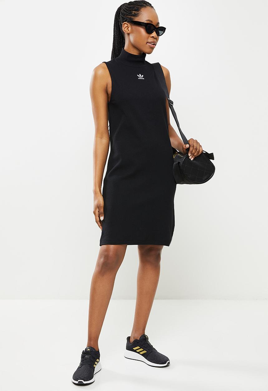 adidas Originals - Sleeveless rib dress - black